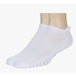 Eurosock Unisex Adult's L White 2-Pack Ace Cool No-Show Tab Socks I28-22